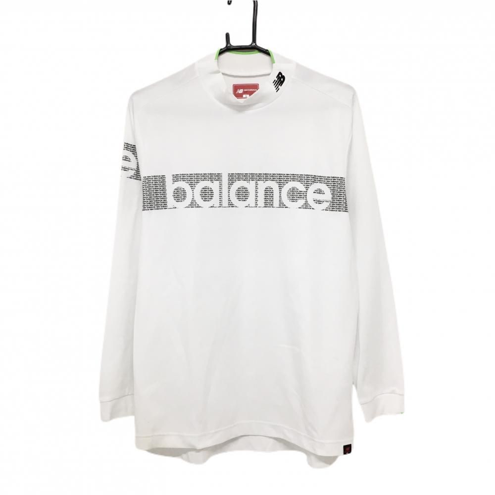 サイズ：0 NEW BALANCE GOLF ニューバランス  長袖ハイネックTシャツ  ホワイト系 [240101489949] ゴルフウェア レディース ストスト NEW BALANCE GOLF ニューバランス 長袖ハイネックTシャツ