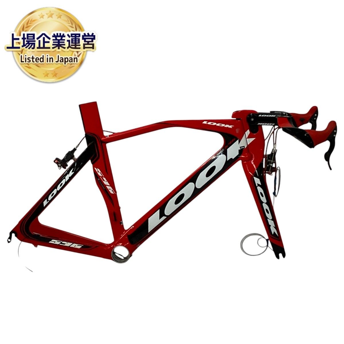 LOOK 596 2009年 TTバイク フレーム Fibula ブレーキセット付 ジャンク