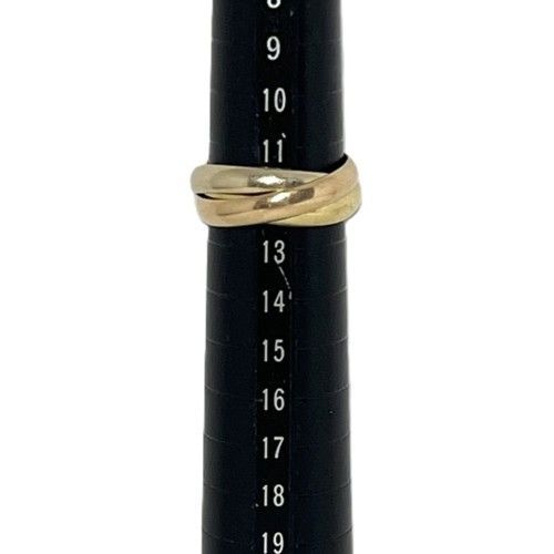 CARTIER カルティエ トリニティ リング クラシック 750YG 750WG
