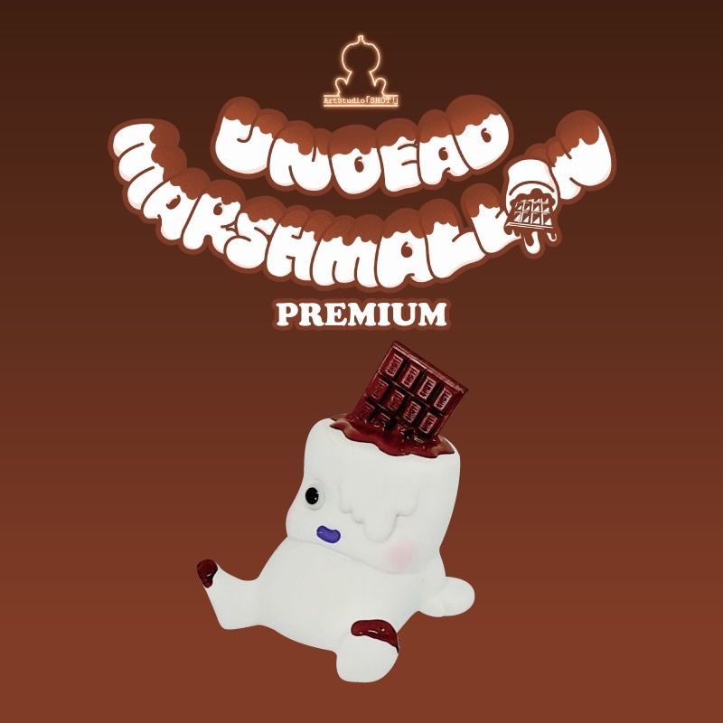 🍫リビングデッド・マシュマロPREMIUM【チョコレートバーver.】ソフビ