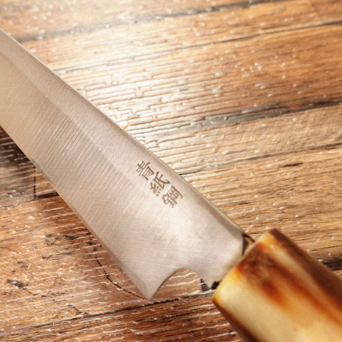 尚台正吉 テッサ包丁　本焼　尺寸　柳刃包丁 鞘付き 尚台正吉 本焼 柳刃包丁 研ぎ済 水牛柄 刺身包丁 木鞘
