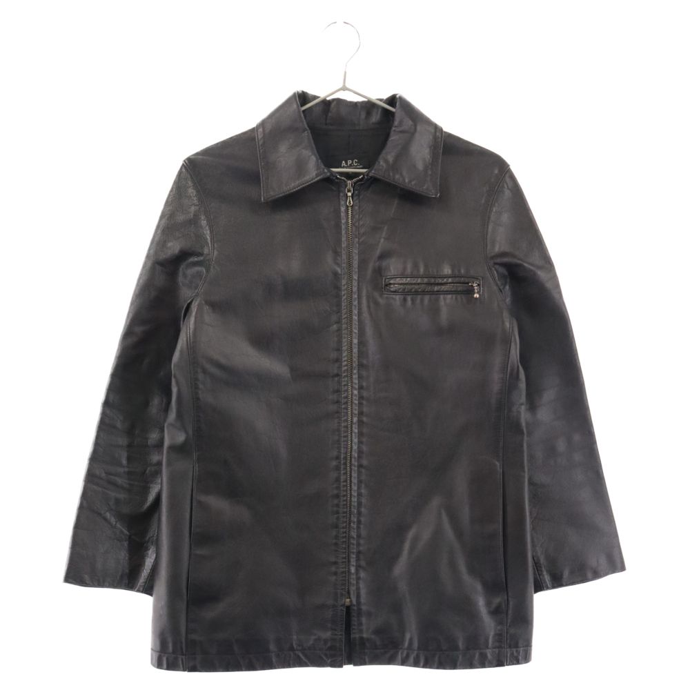 A.P.C (アーペーセー) ホースレザー ジップアップ ジャケット