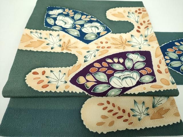 ムガシルク 正絹結城紬 平和屋着物○インド・アッサム 野蚕糸 手織