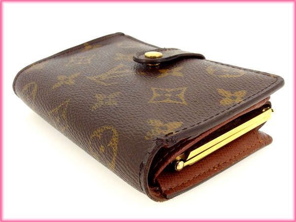 ルイヴィトン がま口財布 二つ折り ポルトモネ ビエヴィエノワ
