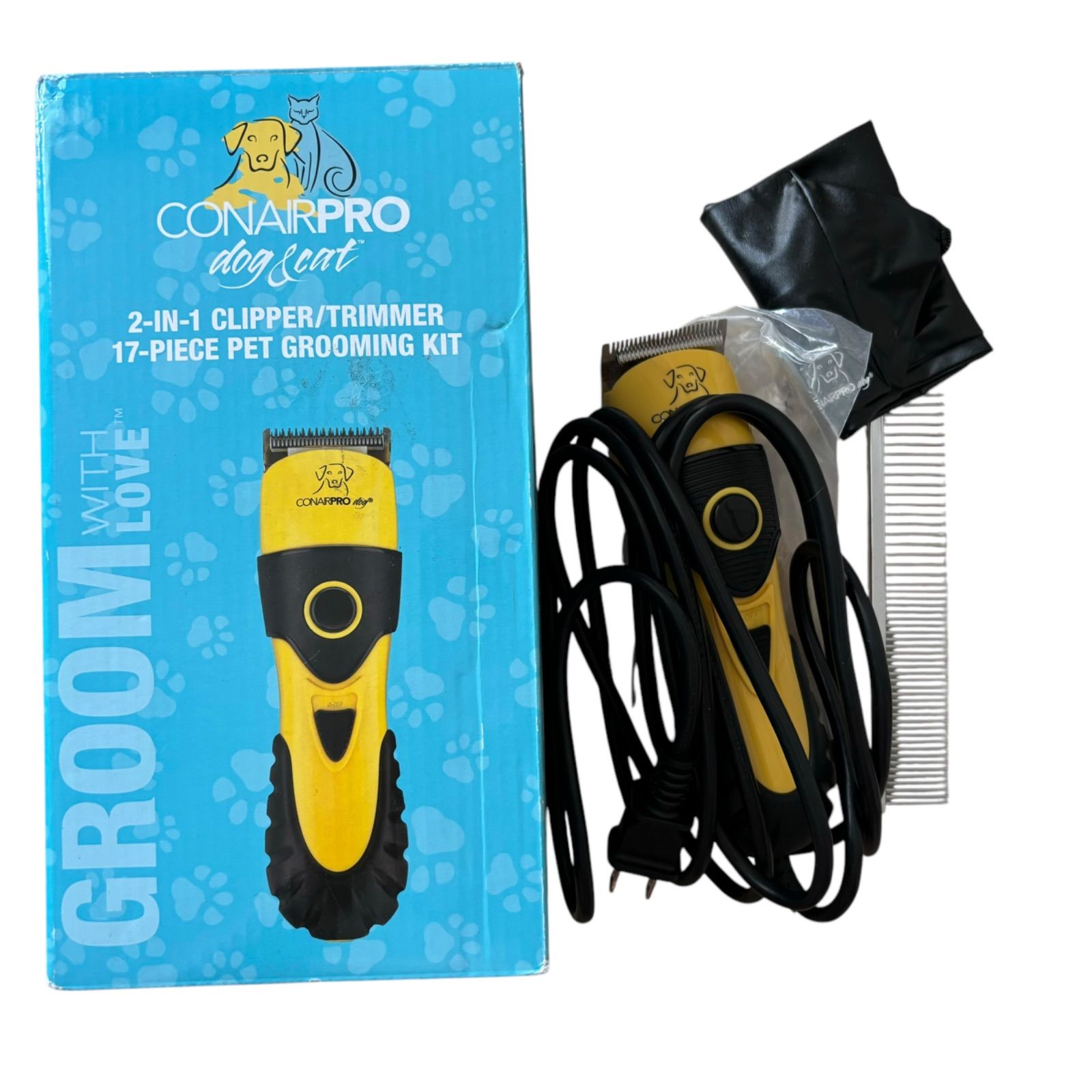 MY4 conair dog clippers 犬用バリカン CONAIRPROPET 2-In-1 Clipper|Trimmer Pet Grooming Kit 17 Piece 3271017
