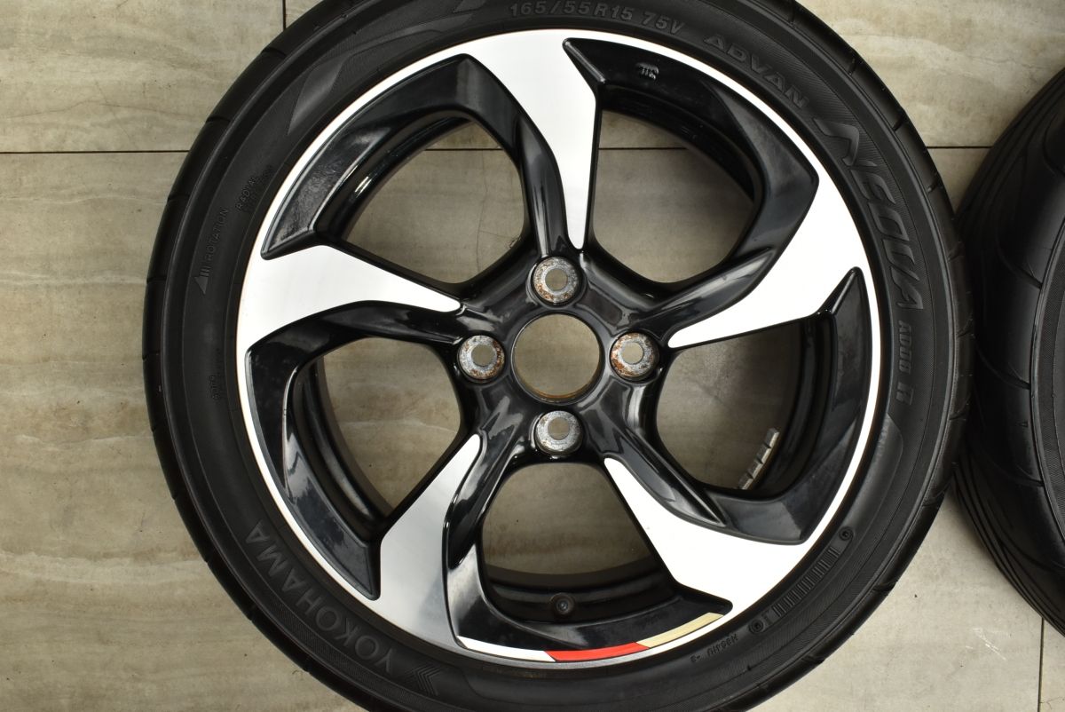 ネオバ AD08R付】ホンダ S660 純正 15in 5J +45 16in 6.5J +50