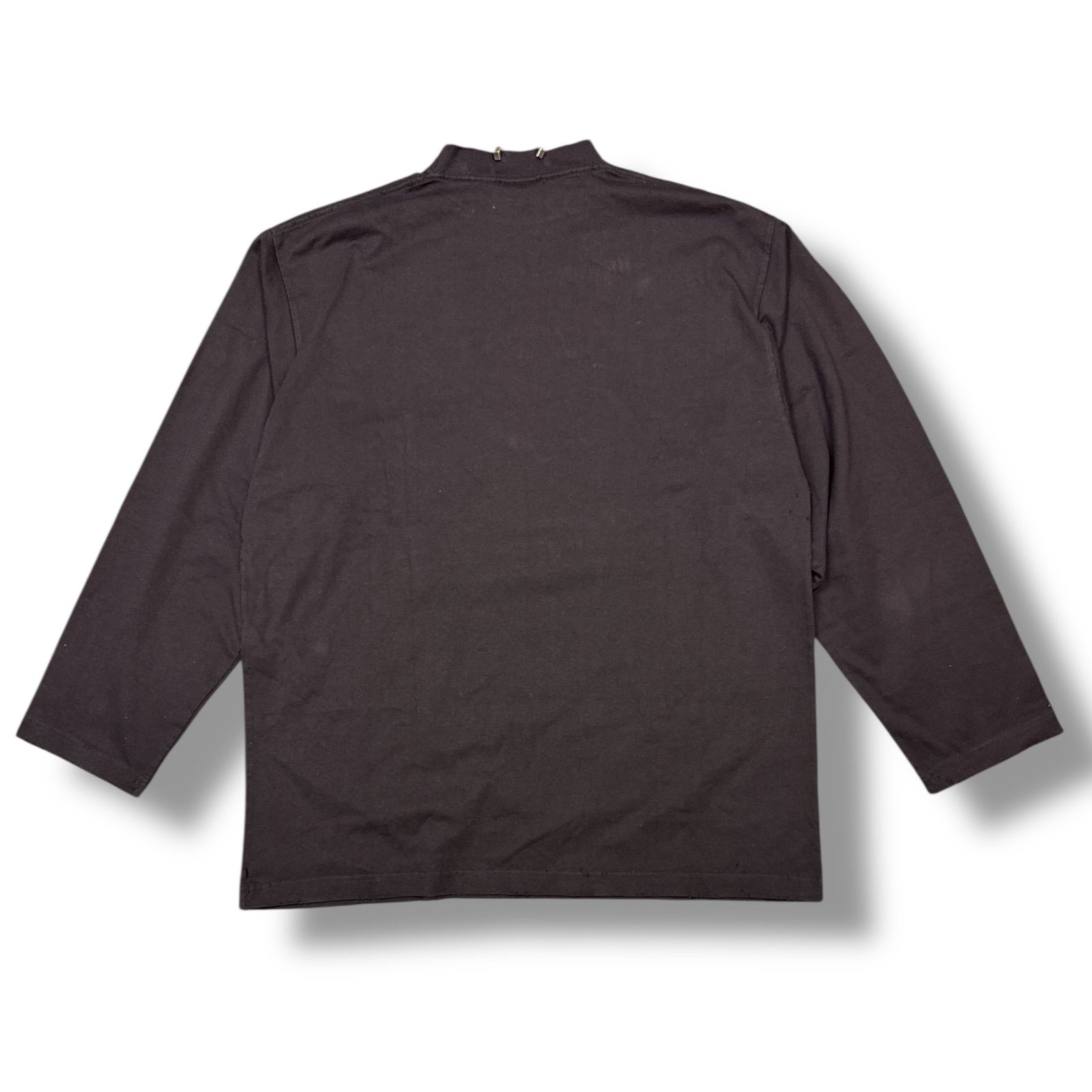 国内正規 BALENCIAGA 23AW PIERCED ROUND LS TEE ピアスデザイン 長袖T 