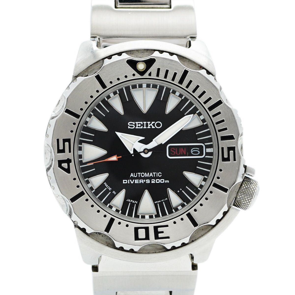 5wwm0258 セイコー ダイバーズ200ｍ 4R36-01J0|SRP307 黒文字盤 腕時計 メンズ