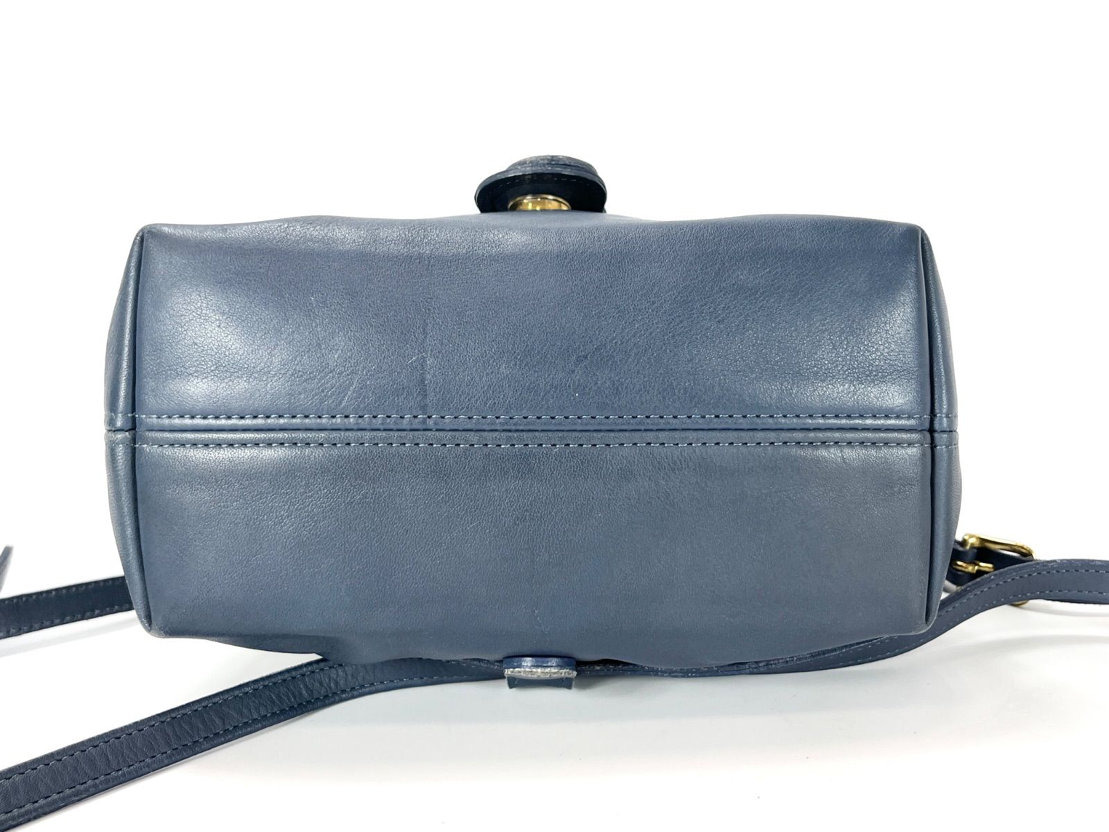 希少カラー美品✨オールドコーチ ミニリュック バック 4152 青 希少カラー美品✨オールドコーチ ミニリュック バック 4152 青
