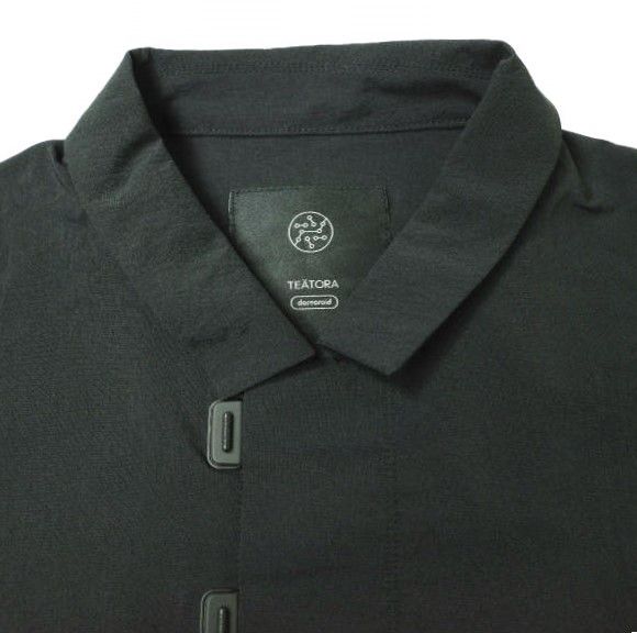 M 2 TEATORA DR テアトラ ポロシャツ ブラック 黒 POLO 黒 TEATORA テアトラ 24SS 日本製 CAPSULESNAP POLO SHIRT DR
