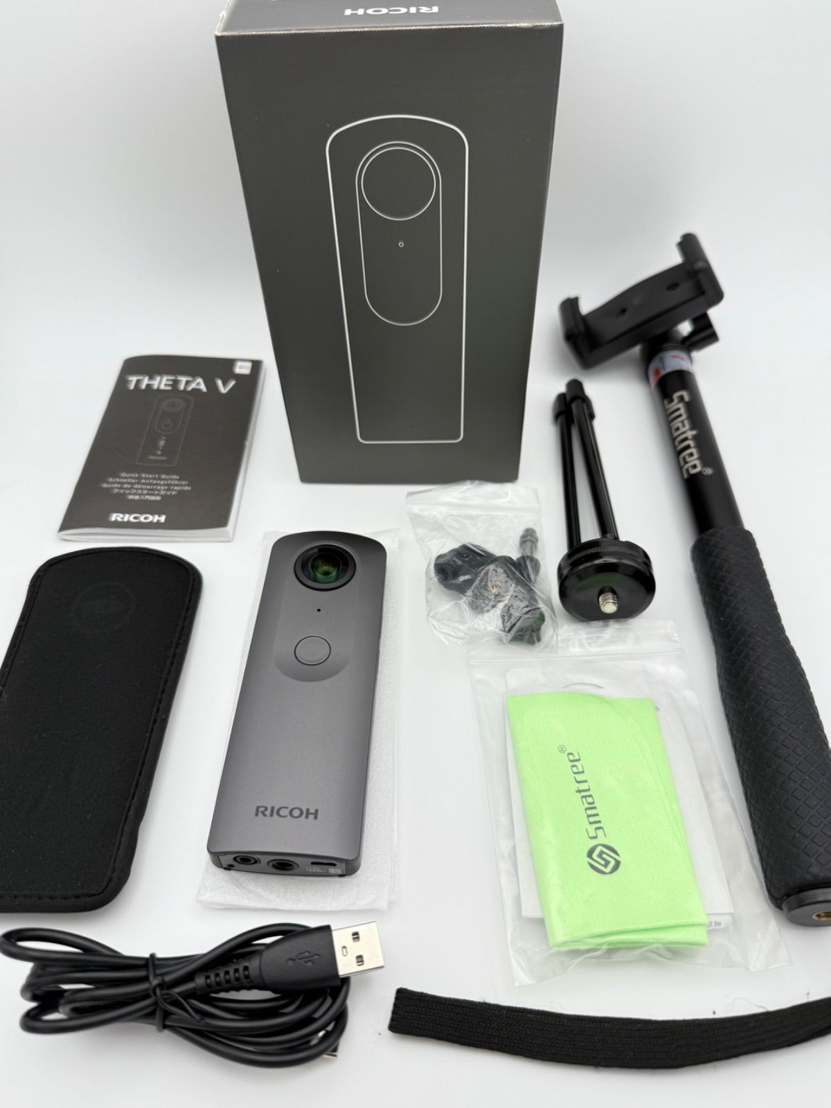 RICOH - RICOH THETA V Smatree自撮り棒付き リコー シータ Amazon | Smatree 自撮り棒 GoPro hero11対応でき10/9/8/7/6/5/4