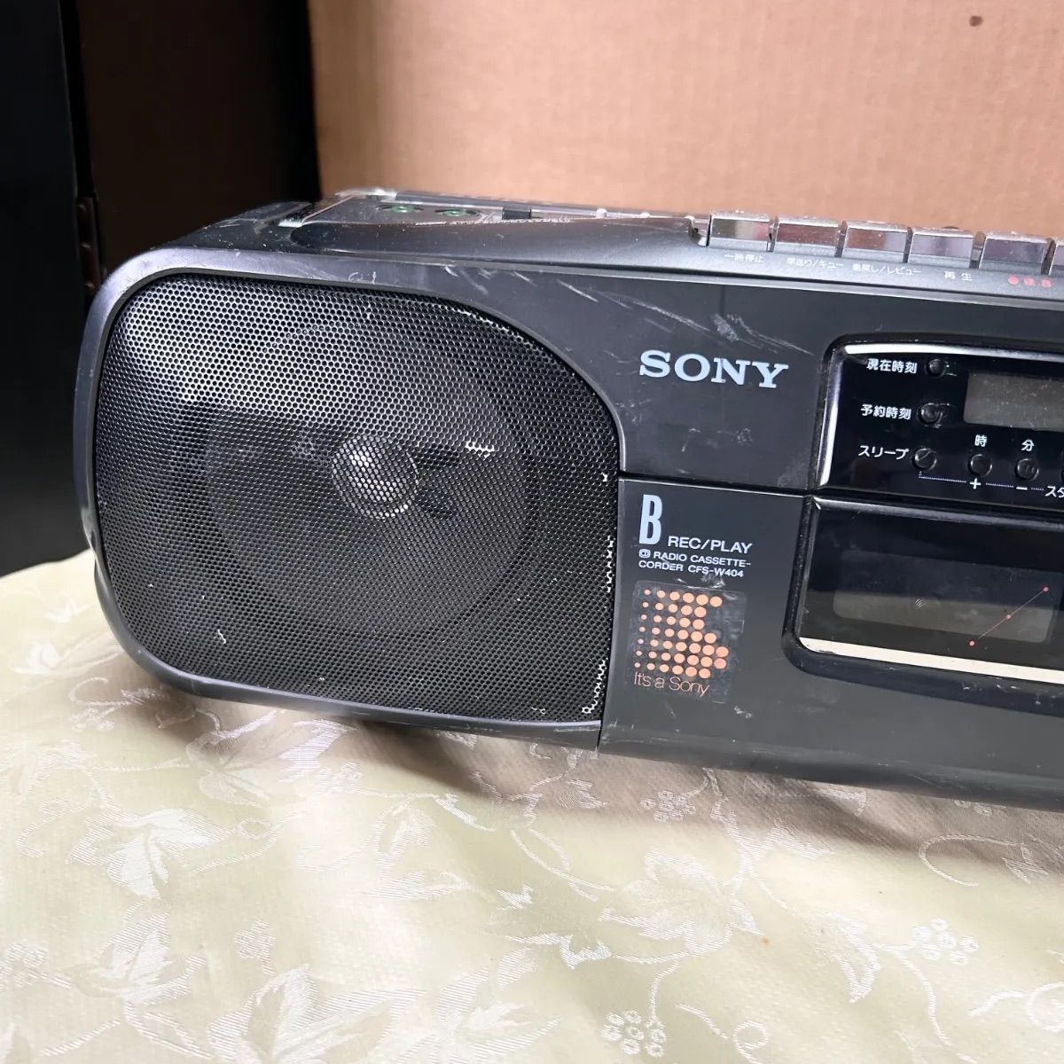 処分❗️新品ジャンク？SONY CFS-W404 ラジオ・W ラジカセブラック SONY ラジカセ CFS-W404 (ジャンク) - メルカリ