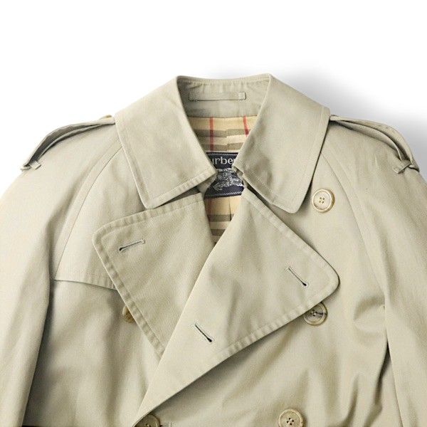 Burberrys 90s トレンチコート ノバチェック コットンギャバジン S 90s ヴィンテージ！美品 Burberrys バーバリー 撥水 コットン