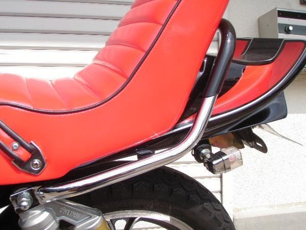 XJ400 太メッキタンデムバー ブラック XJ400D XJ400E TSH バイク BRIGHTFACE_UK