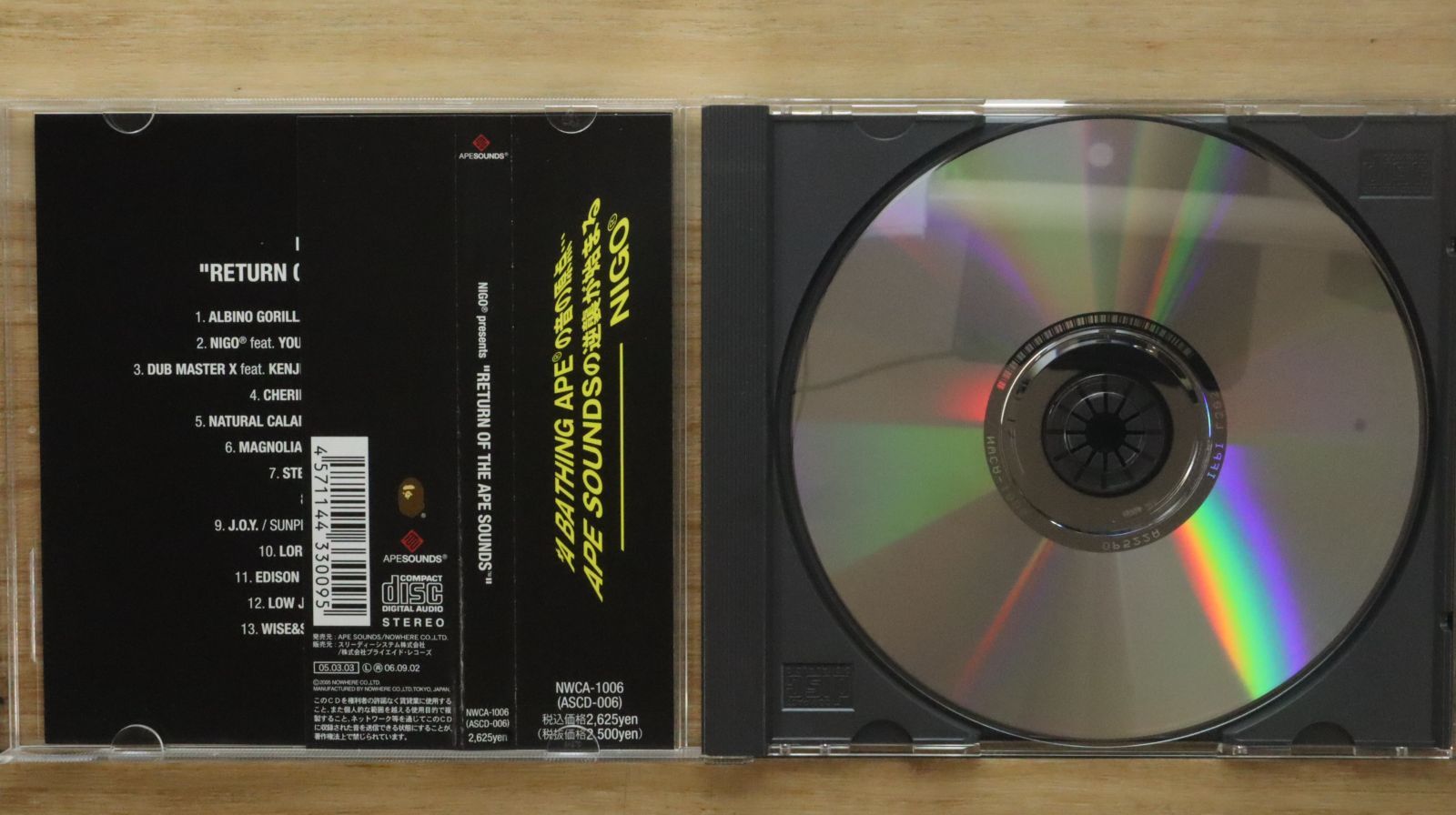 nigo bape apesounds rolexカバーcd +dvd 国内盤CD☆ニゴー/Nigo□ NIGO presents Return of the APE