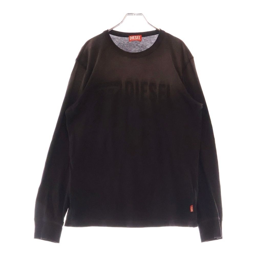 DIESEL* ディーゼル ロゴ クルーネック ストレッチ 長袖トップス セール】レディース 長袖 トップス インディゴ リブ オーバル