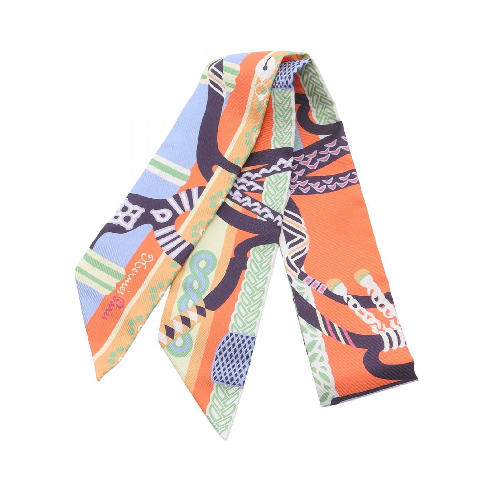 HERMES エルメス ツイリー Fantaisie D etriers スカーフ