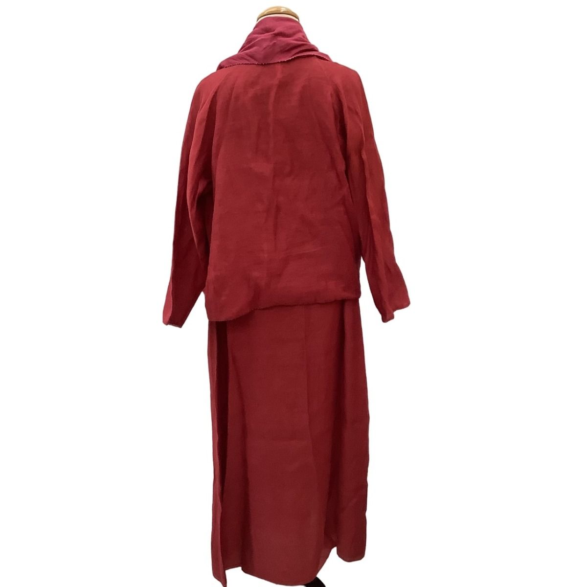 ♪♪JURGEN LEHL ヨーガンレール レディース アンサンブル ジャケット ワンピース SIZE M レッド