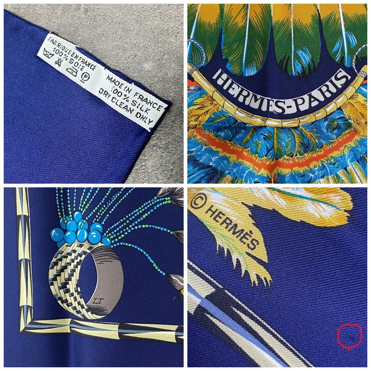 1508 Hermès HERMES エルメス カレ90 BRAZIL ブラジル シルク スカーフ