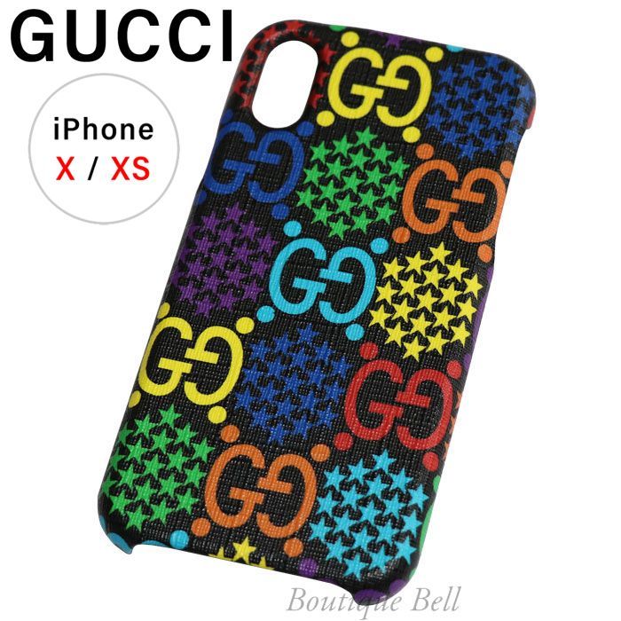 GUCCI】グッチ GGサイケデリック iPhoneX/XSケース-