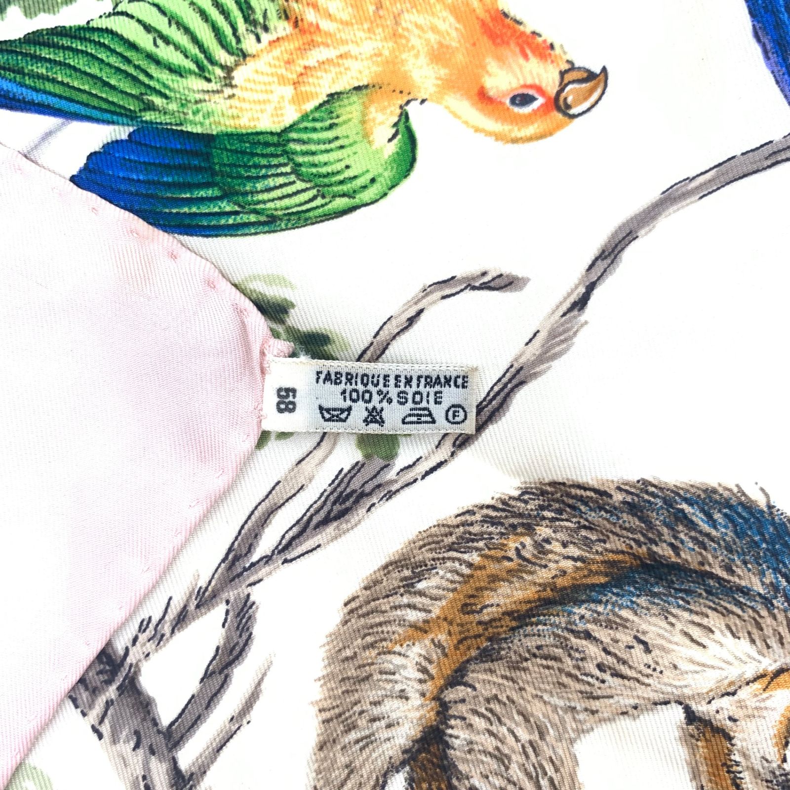 HERMES エルメス カレ90 EQUATEUR 赤道直下 動物柄 スカーフ