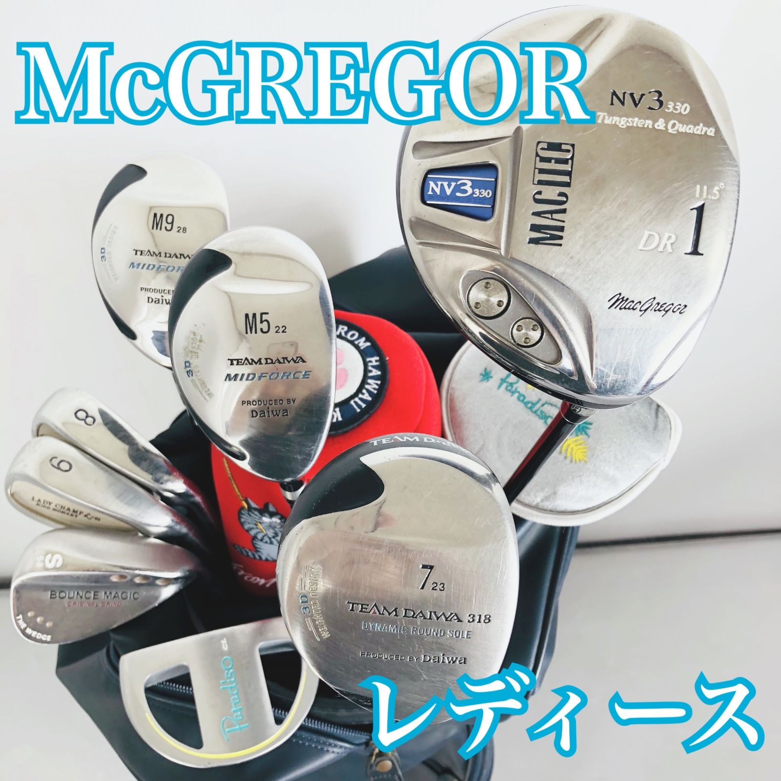 MACTEC NV-FL レディース ゴルフクラブセット キャディバッグ