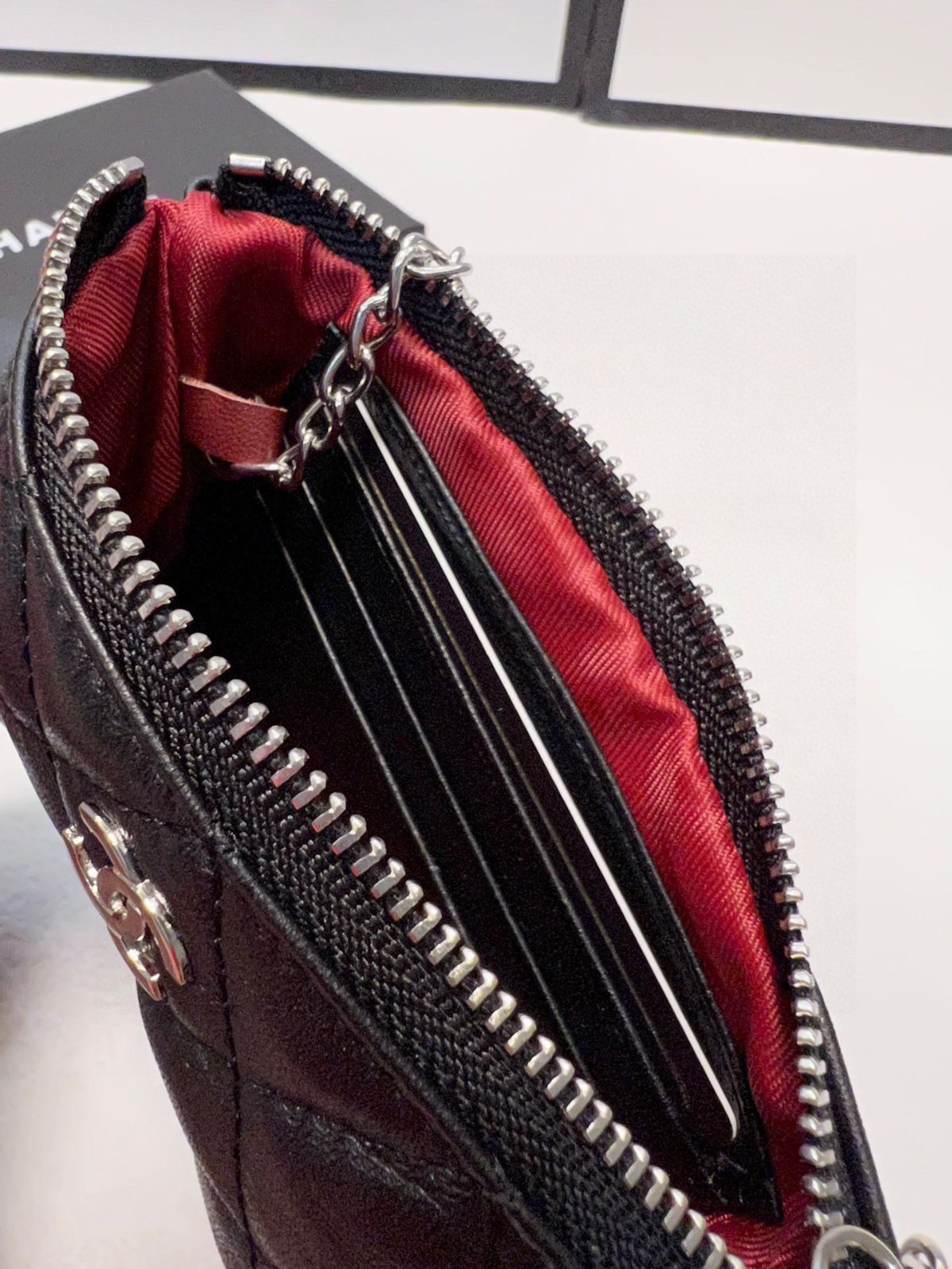 本日限定特価】シャネル ラムスキン コインケース 14.5×9cm