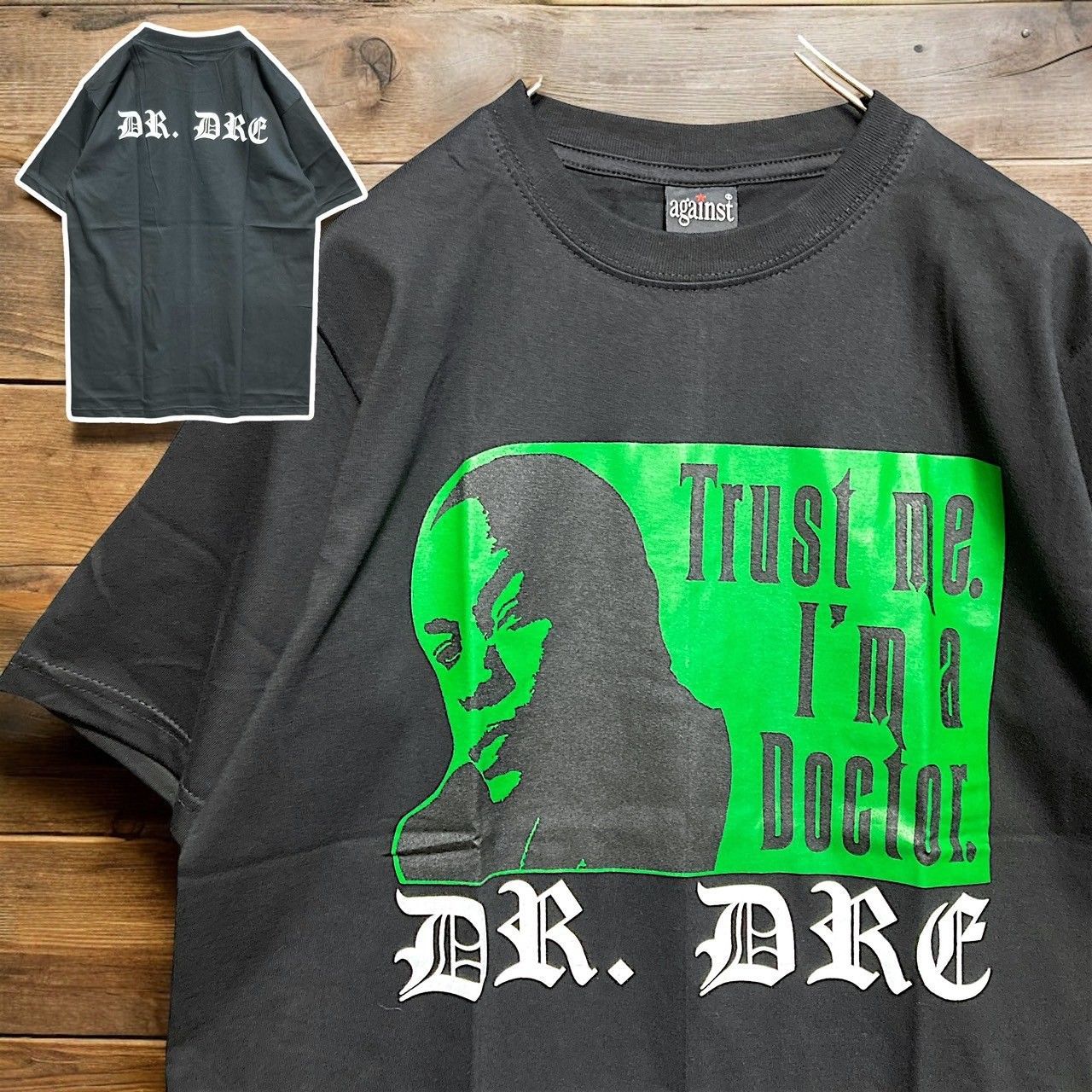 ⭐︎ ドクタードレ DR DRE 黒 Tシャツ tee ティーシャツ バンド ロック 