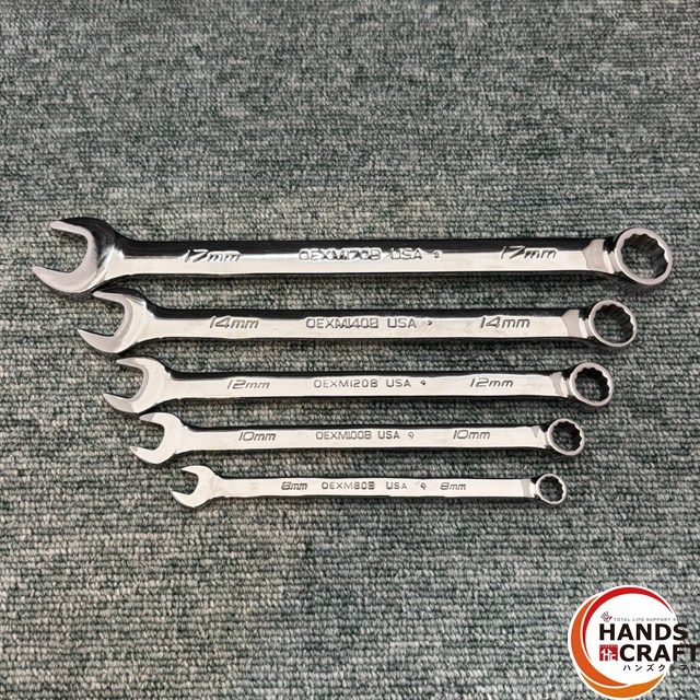 スナップオン OEXM80B OEXM100B OEXM120B OEXM140B OEXM170B コンビネーションレンチ 5本セット Snap-on