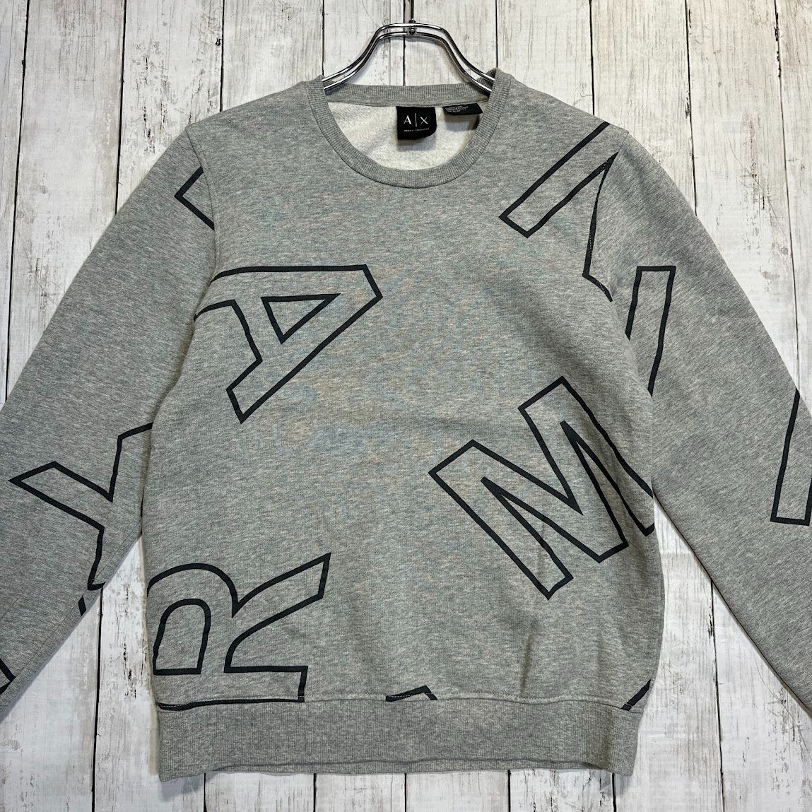 洗練されたデザイン ARMANI EXCHANGE スウェット グレー L