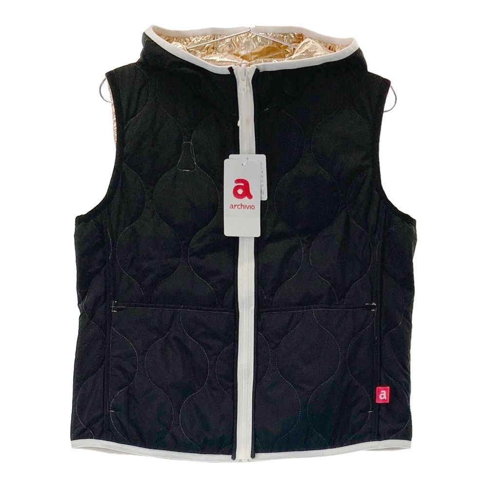 サイズ 40 ARCHIVIO アルチビオ リバーシブル中綿ベスト ゴールド系 240101494211 ゴルフウェア レディース ストスト WHITEMONARCHHOTEL_COM