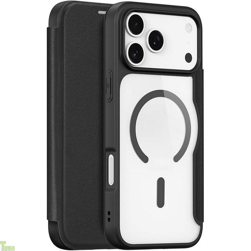  【SkinX Pro Series】iPhone 17 Pro Max ケース 手帳型 MagSafe対応 カード収納 アイフォン 17 Pro Max ケース ワイヤレス充電対応 マグネット式 超薄型 軽量 高級PUレザー 背面クリア 耐衝撃 全面. 手帳型・フリップケース