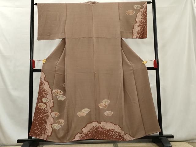 蘇州刺繍 汕頭刺繍 相良刺繍 訪問着 鳳凰 鳥 唐花 正絹 D653 訪問着 汕頭・