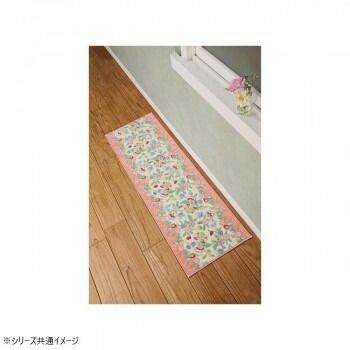 川島織物セルコン ミントン ハドンミニブーケ キッチンマット 50 X 240 cm FT 1233 P ピンク