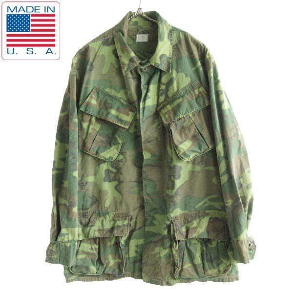 60s USA製 実物 米軍 ジャングルファティーグ ジャケット ERDL