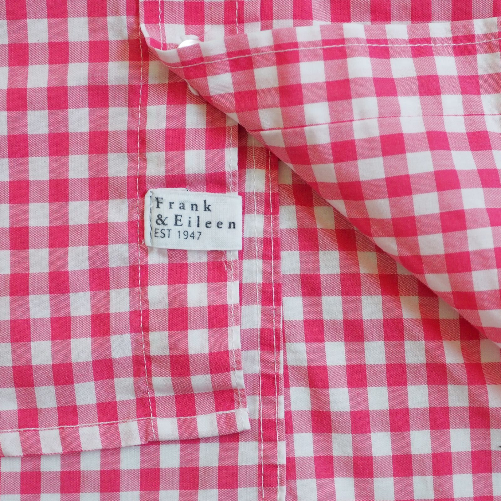 フランクアンドアイリーン PAUL ギンガムチェック シャツ 赤 大きめ 美品【Frank&Eileenフランクアンドアイリーン】 長袖シャツ PAUL