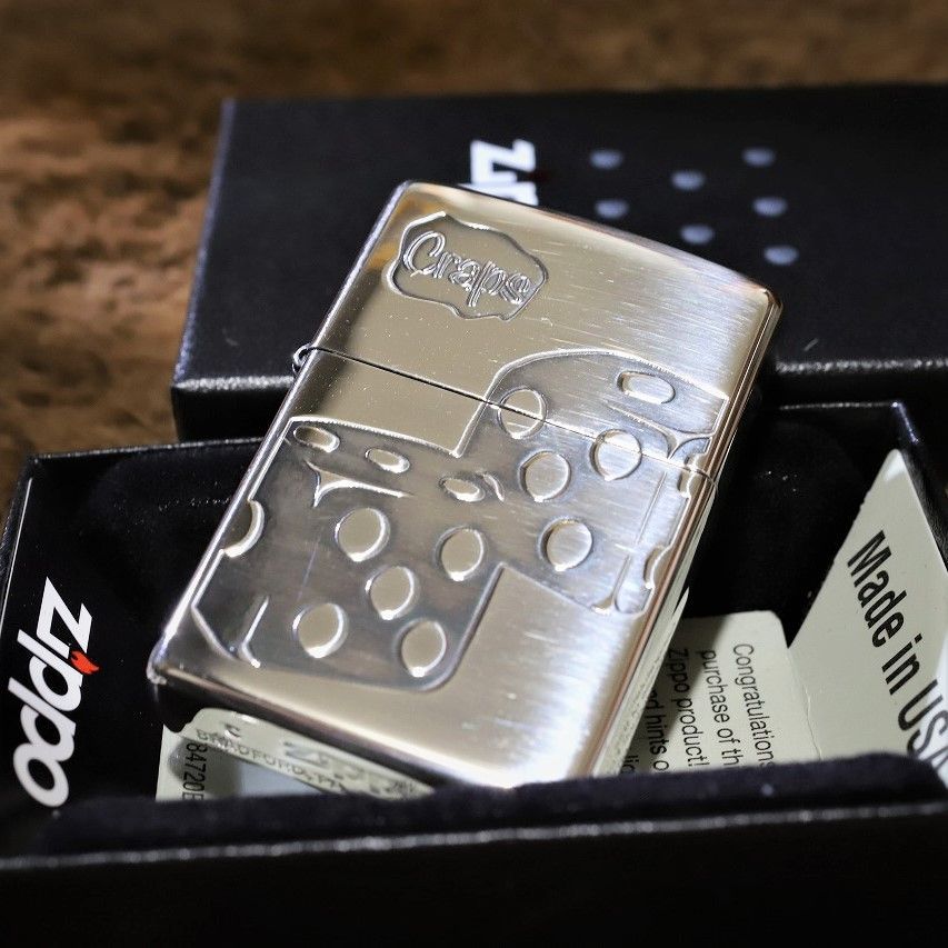 ZIPPO DICE GAME シルバー 2面加工 サイコロ ジッポ ライター