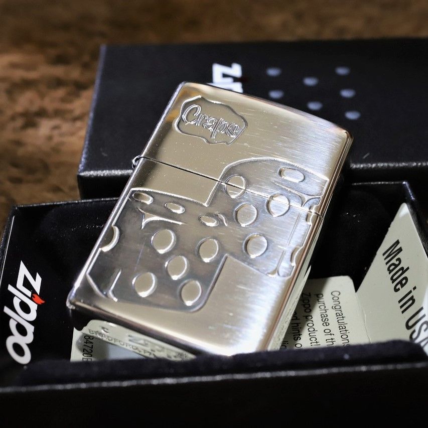 ZIPPO DICE GAME シルバー 2面加工 サイコロ ジッポ ライター - メルカリ