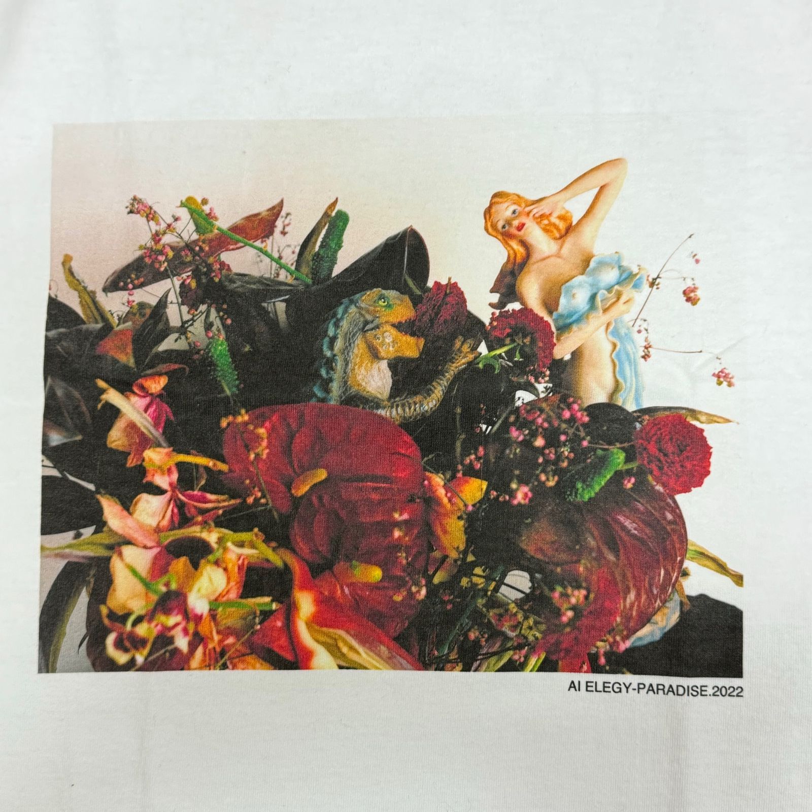 定価11000円 MINEDENIM Araki Nobuyoshi×Stie-lo AI ELEGY-PARADISE T-SH AI エレジーパラダイス Tシャツ マインデニム 荒木経惟 コラボ 23MND-STL005 M 66191A4