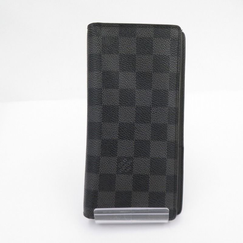 瀬戸大橋店 LOUIS VUITTON | ルイ ヴィトン 長財布 ダミエ グラフィット ポルトフォイユ ロン N62227 ブラック 125