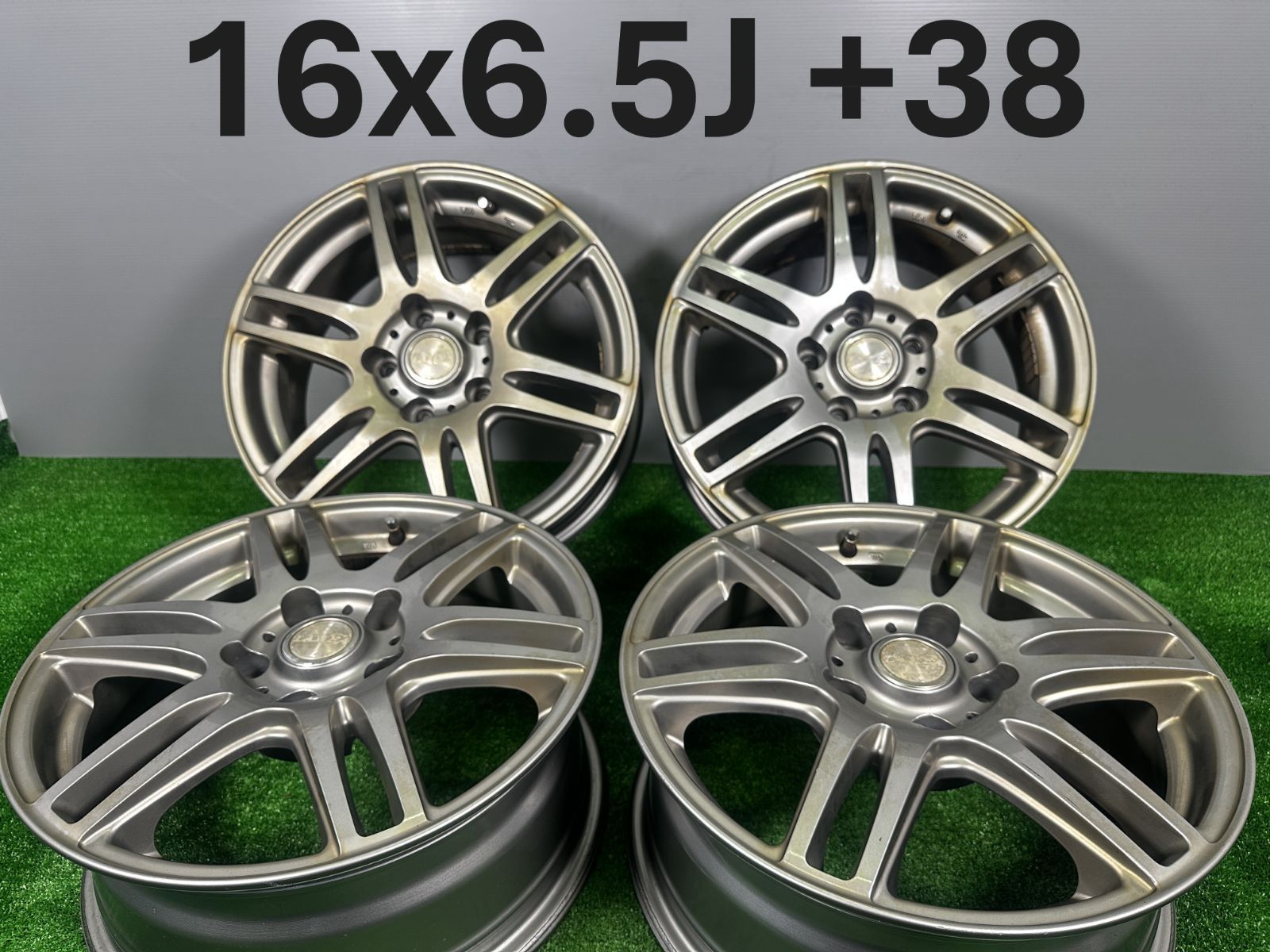 16x6.5J 38 5穴 PCD114.3 LAYCEA 4本 アルミホイール TA111