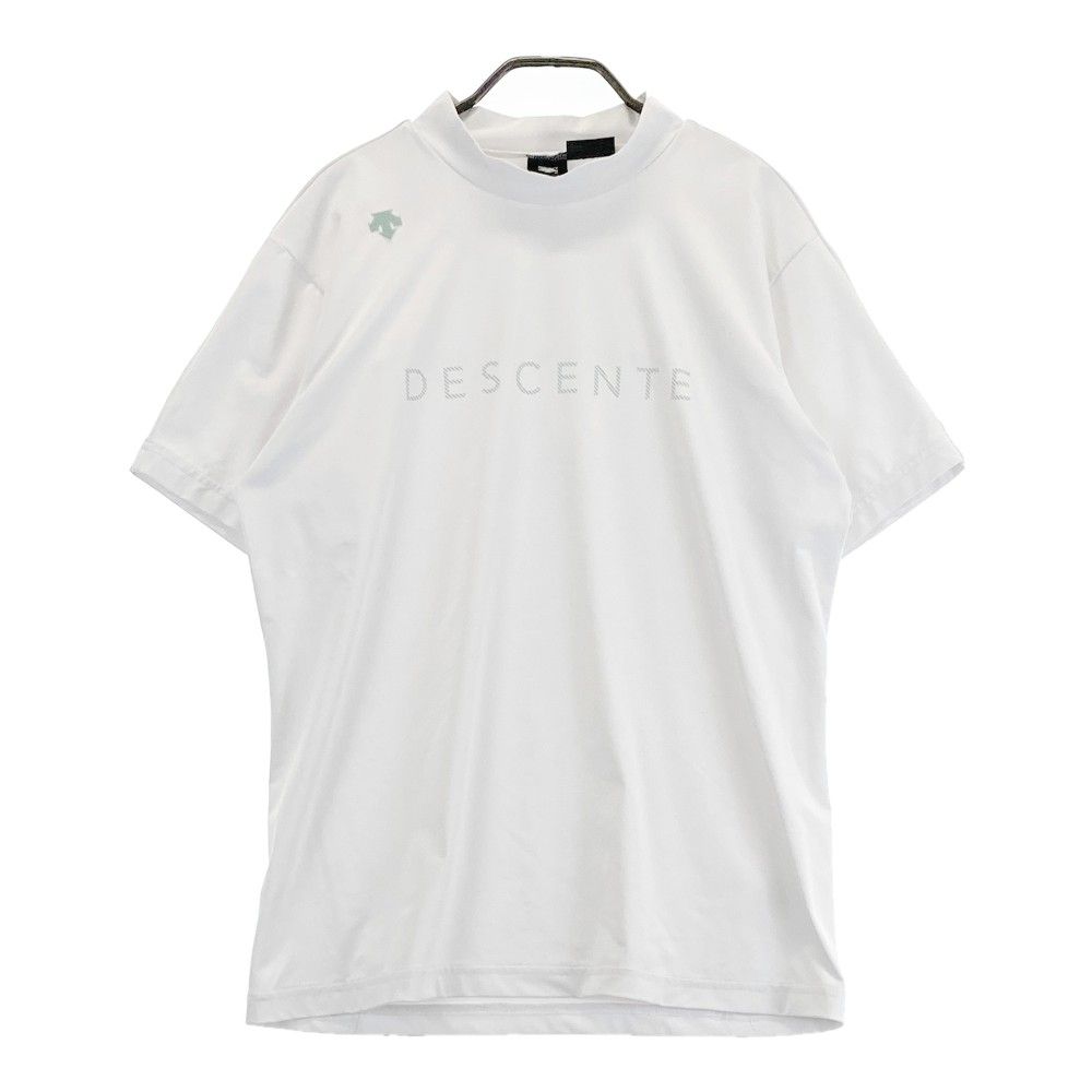 サイズ：M DESCENTE GOLF デサントゴルフ 2023年モデル モックネック 半袖Tシャツ ホワイト系 [240101253077]#  ゴルフウェア メンズ ストスト - メルカリ