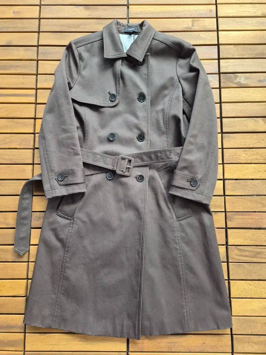 セオリー theory トレンチ コート ブラウン 日本