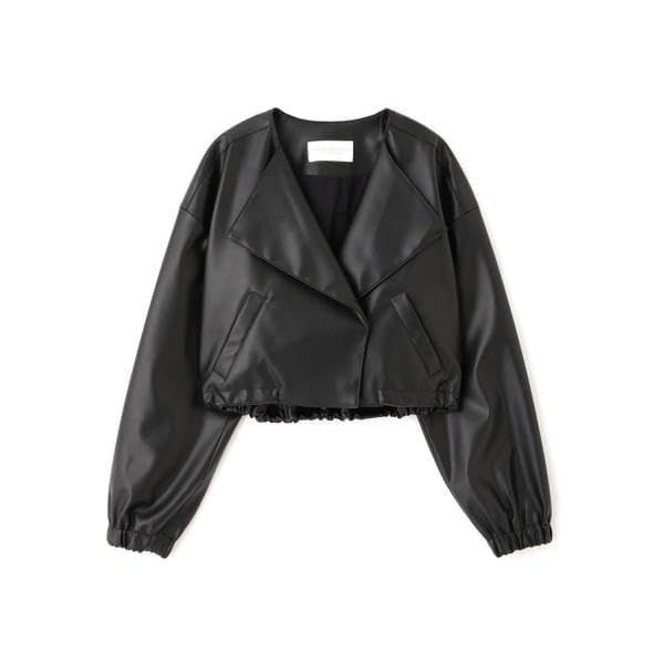 プロポーションボディドレッシング アウター ノー フェイクレザーブルゾン レディース ライトベージュ