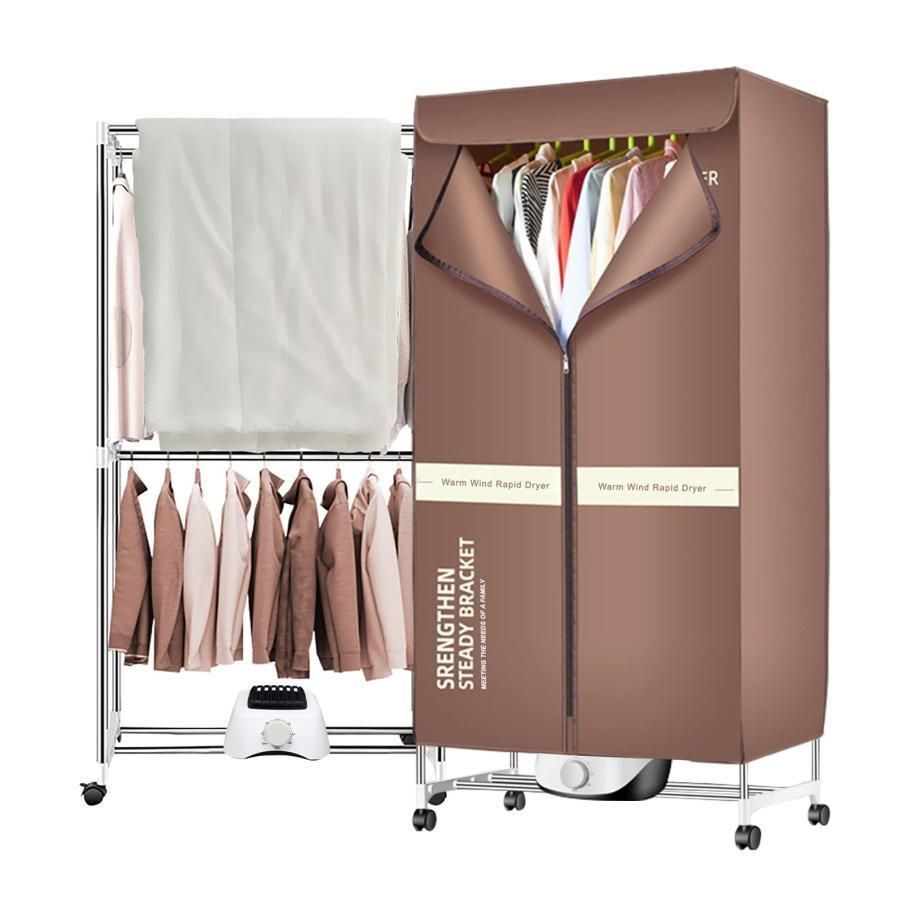 ポータブル衣類乾燥機、、1000W急速乾燥機、二層電気ポケドライ乾燥機、省スペースタイマー付き乾燥機、高温殺菌 家庭、マンションなどでの繊維製品の乾燥に適用JF020