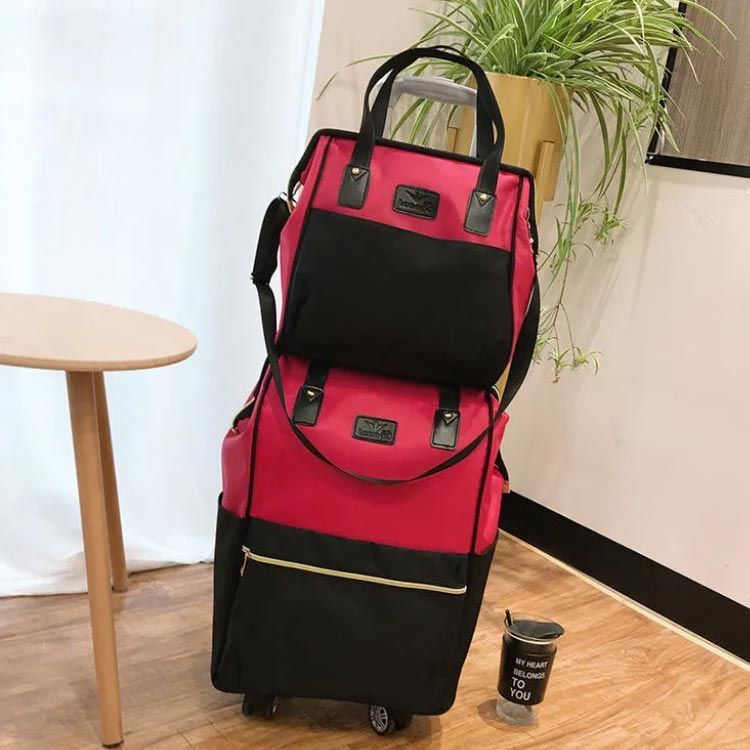 週末限定値下げ　海外旅行OK キャスター＆リュック対応、取り外し外出用リュック付 楽天市場】2点セット キャリーケース ボストンバッグ スーツ