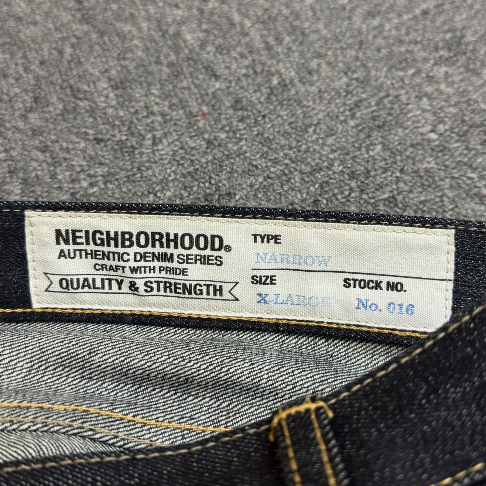 NEIGHBORHOOD RIGID. NARROW / 14OZ PT リジッド デニムパンツ 