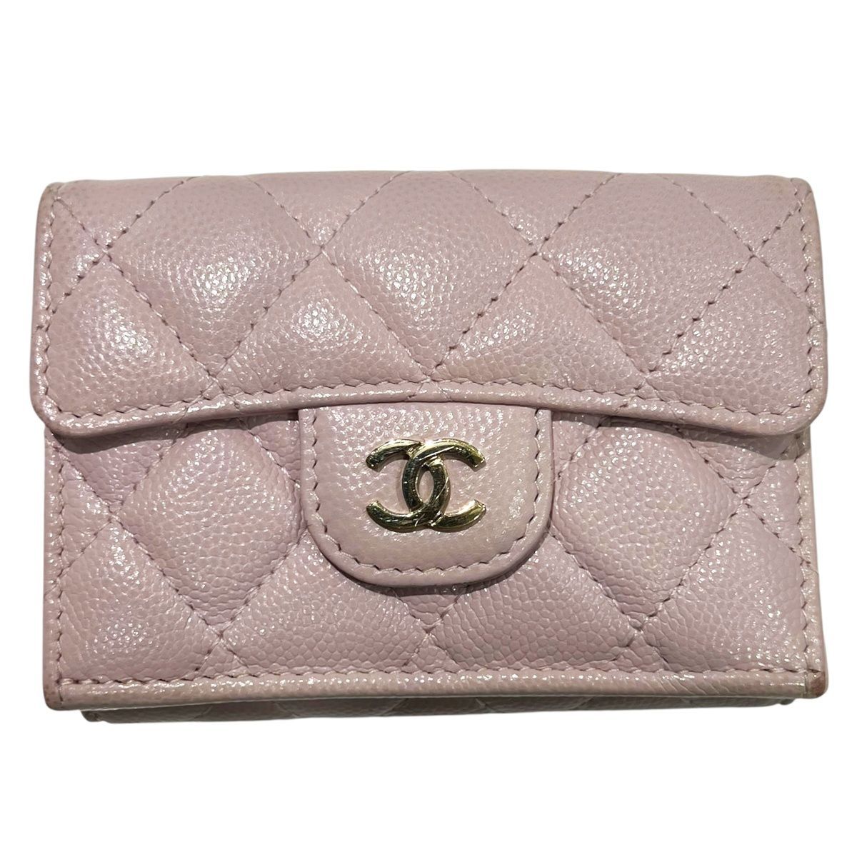 中古】 CHANEL シャネル クラシック スモール フラップウォレット  