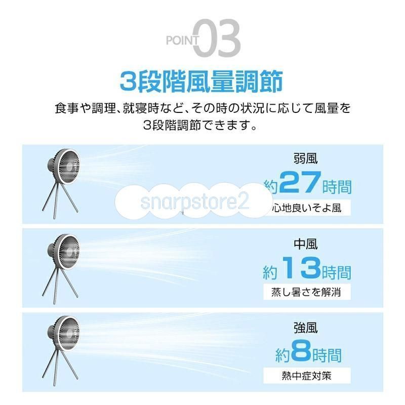 扇風機 アウトドア