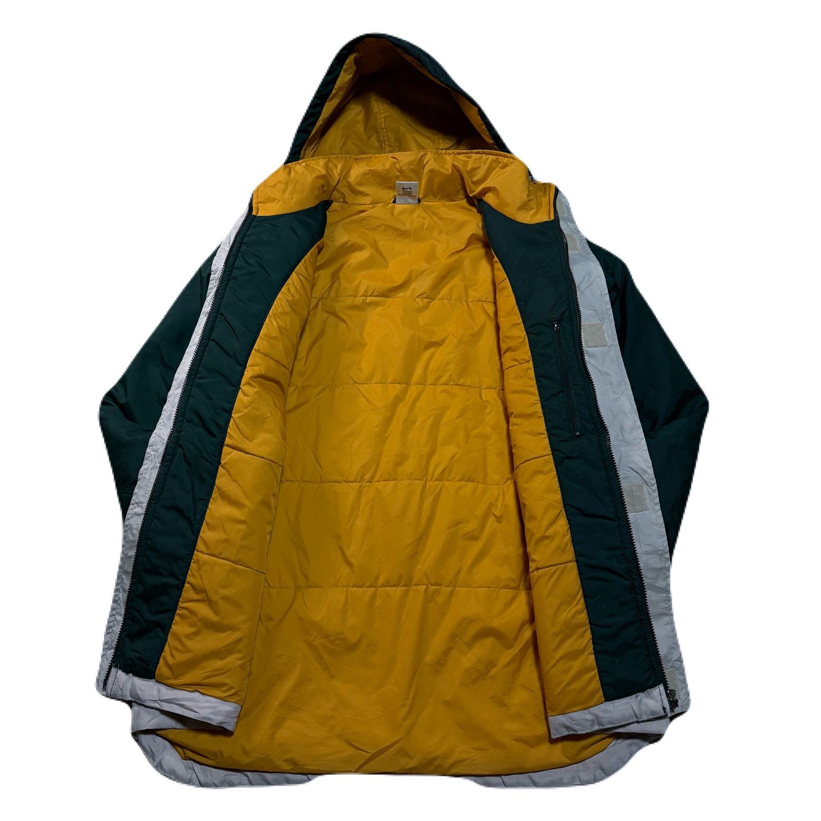NIKE ナイキ PaddedJacket パディングジャケット フード付き 中綿 銀 
